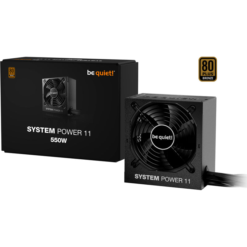 Load image into Gallery viewer, Be quiet! system power 11 550 watt voeding (zwart, 1x 12vhpwr, 2x pcie)
