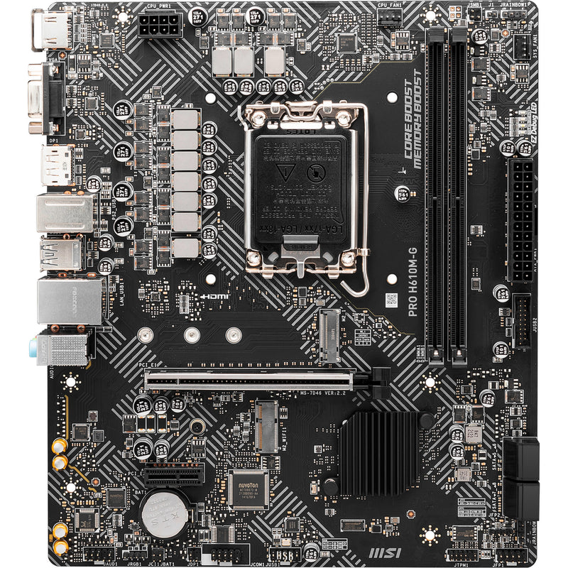 Load image into Gallery viewer, Msi pro h610m-g socket 1700 moederbord (gb-lan, sound, µatx)
