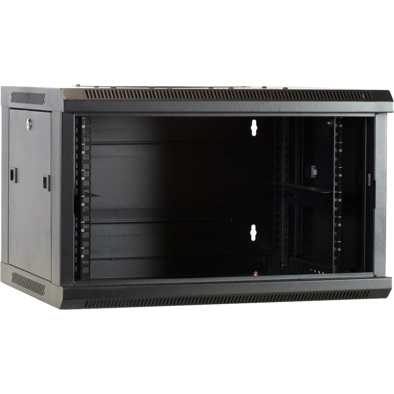 Load image into Gallery viewer, Dsi 6u wandkast met glazen deur - ds6406 server rack (zwart, 600 x 450 x 368mm)
