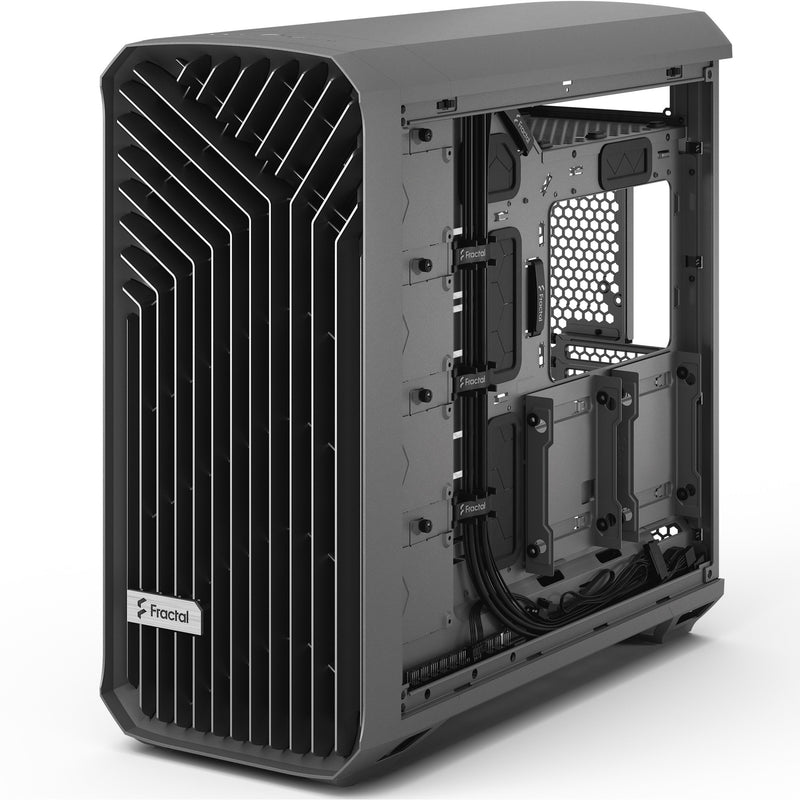 Load image into Gallery viewer, Fractal design torrent gray tg light tint midi tower behuizing (grijs | 2x usb-a | 1x usb-c | tempered glass)
