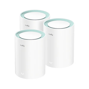 Cudy ac1200 gigabit mesh wi-fi system (3-pack) mesh router (wit)