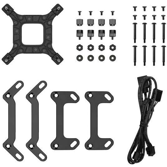 Deepcool lp240 waterkoeling (zwart, 4-pins pwm fan-connector)