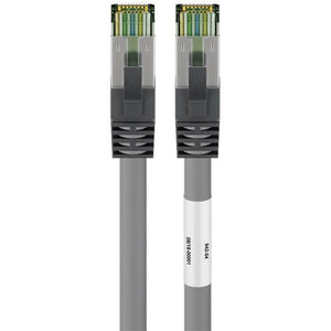 Goobay cat.8.1 netwerkkabel (grijs, 0,25 meter, s ftp (pimf), rj-45)