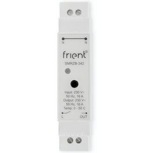 Frient smart din relay relais (lichtgrijs, zigbee)