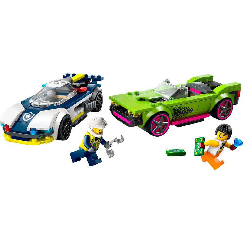 Load image into Gallery viewer, Lego city 60415 politiewagen en snelle autoachtervolging
