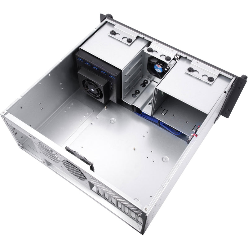 Load image into Gallery viewer, Silverstone rm41-h08 rack behuizing (zwart | 2x usb-a 3.2 (5 gbit s))
