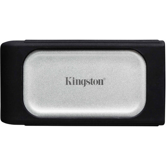 Kingston xs2000 portable 1 tb externe ssd (zilver zwart, sxs2000 1000g, usb-c 3.2 (20 gbit s))