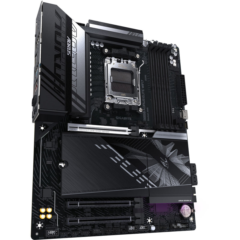Chargez l'image dans la visionneuse de la galerie, Gigabyte b850 aorus elite wifi7 socket am5 moederbord (zwart, raid, 2,5gb-lan, wi-fi 7, bt, sound, atx)
