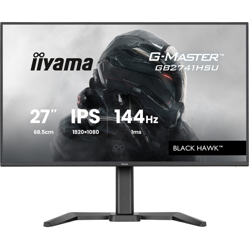 Load image into Gallery viewer, Iiyama g-master black hawk gb2741hsu-b1 27 gaming monitor (zwart, hdmi, displayport, 2x usb-a, usb-b, 144 hz)
