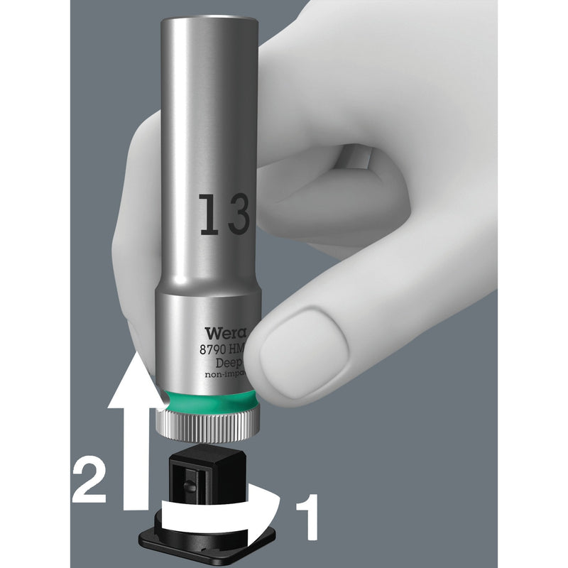 Load image into Gallery viewer, Wera belt a deep 1 doppenset, 1 4 dopsleutel (zwart, 9-delig)
