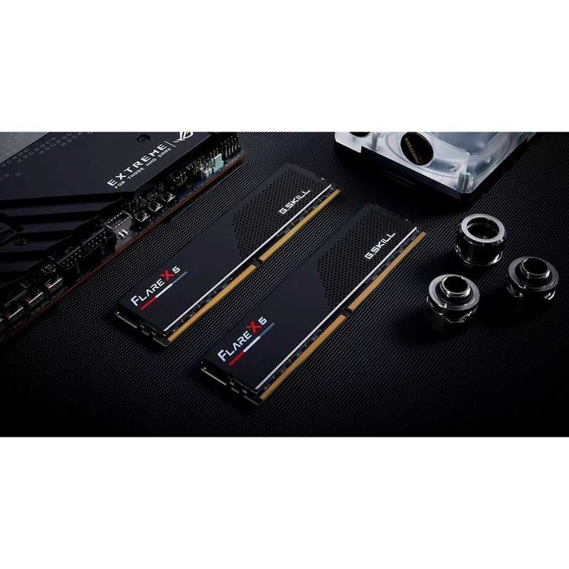 Load image into Gallery viewer, G.skill 32 gb ddr5-6000 (2x 16 gb) kit werkgeheugen (zwart, f5-6000j3038f16gx2-fx5, flare x5, expo)
