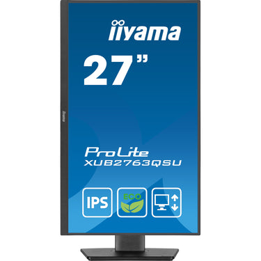 Iiyama prolite xub2763qsu-b1 27 monitor (zwart, hdmi, displayport, 2x usb-a, usb-b)