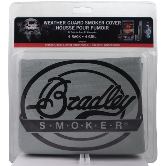 Bradley weerbestendige hoes 4 rack beschermkap (grijs, voor 4 rack - original smoker bs611eu )