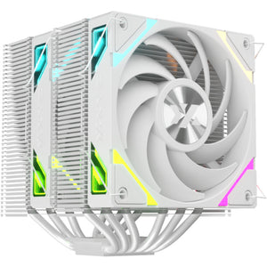 Xyz pc gear thermax 6 duo rgb cpu-koeler (wit, argb, pwm)