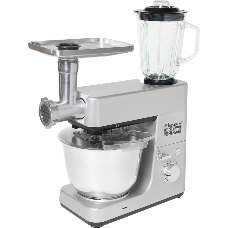Load image into Gallery viewer, Bestron akm1600s 4-in-1 keukenmachine kitchen master pro (zilver)
