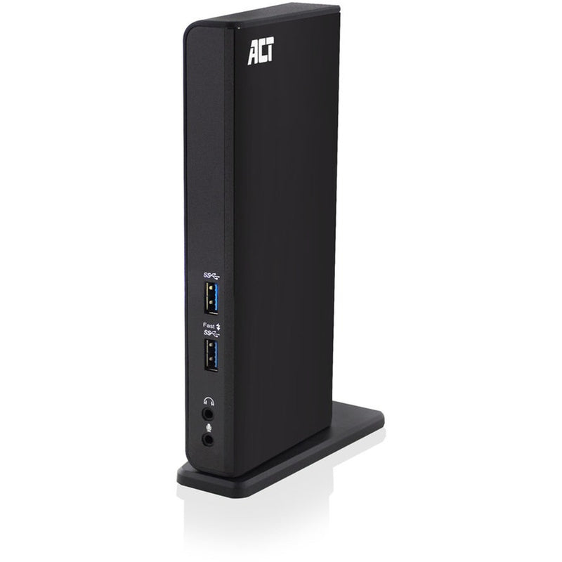 Afbeelding laden in galerijviewer, Act connectivity usb-c of usb-a dual monitor docking station (zwart)
