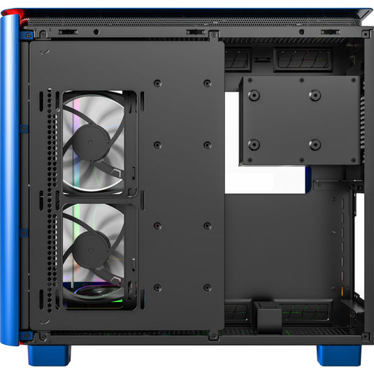 Montech king 95 pro midi tower behuizing (blauw | 2x usb-a | 1x usb-c | rgb | tempered glass)