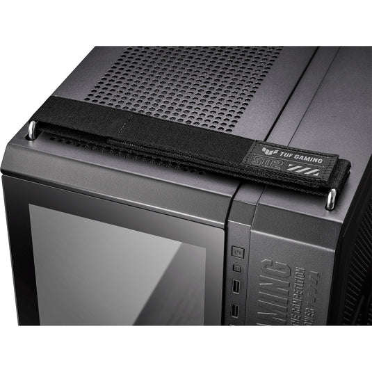 Asus tuf gaming gt502 plus midi tower behuizing (zwart | 2x usb-a | 1x usb-c | tempered glass)
