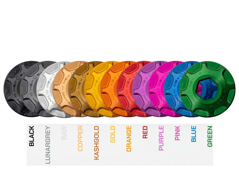 Load image into Gallery viewer, Oak components crank cap set for sram dub oak - m18 m30lh
