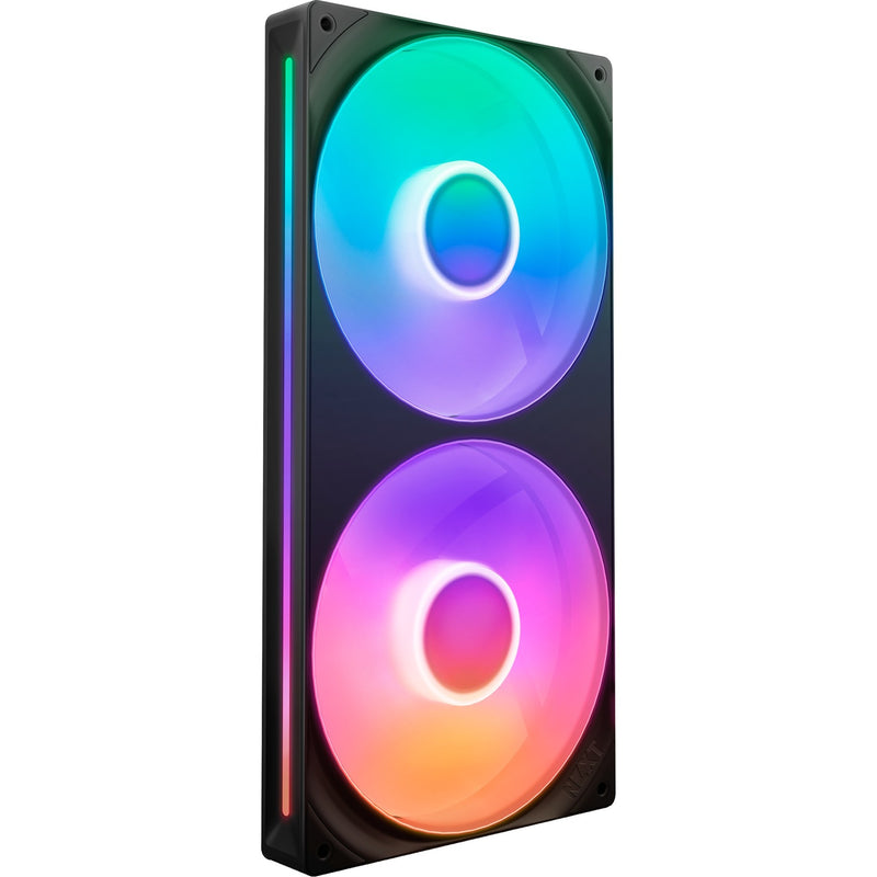 Load image into Gallery viewer, Nzxt f280 rgb core case fans (zwart, 2 stuks, 280 x 140 x 26 mm)
