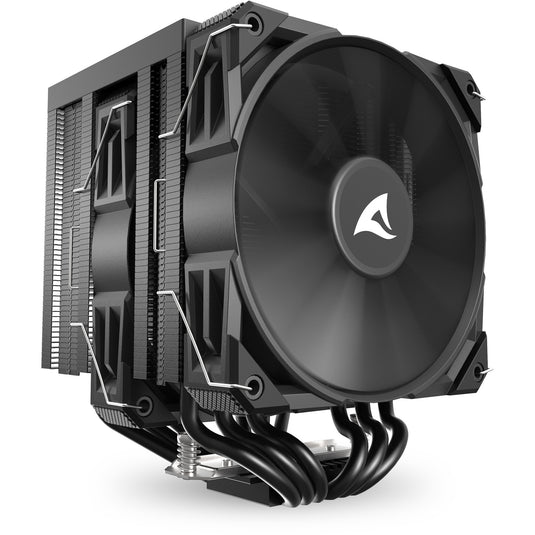 Sharkoon a60 cpu-koeler (zwart, 4-pins pwm fan-connector)
