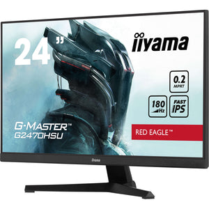 Iiyama g-master red eagle gb2470hsu-b6 24 gaming monitor (zwart, hdmi, displayport, 4x usb-a, usb-b, 180 hz)