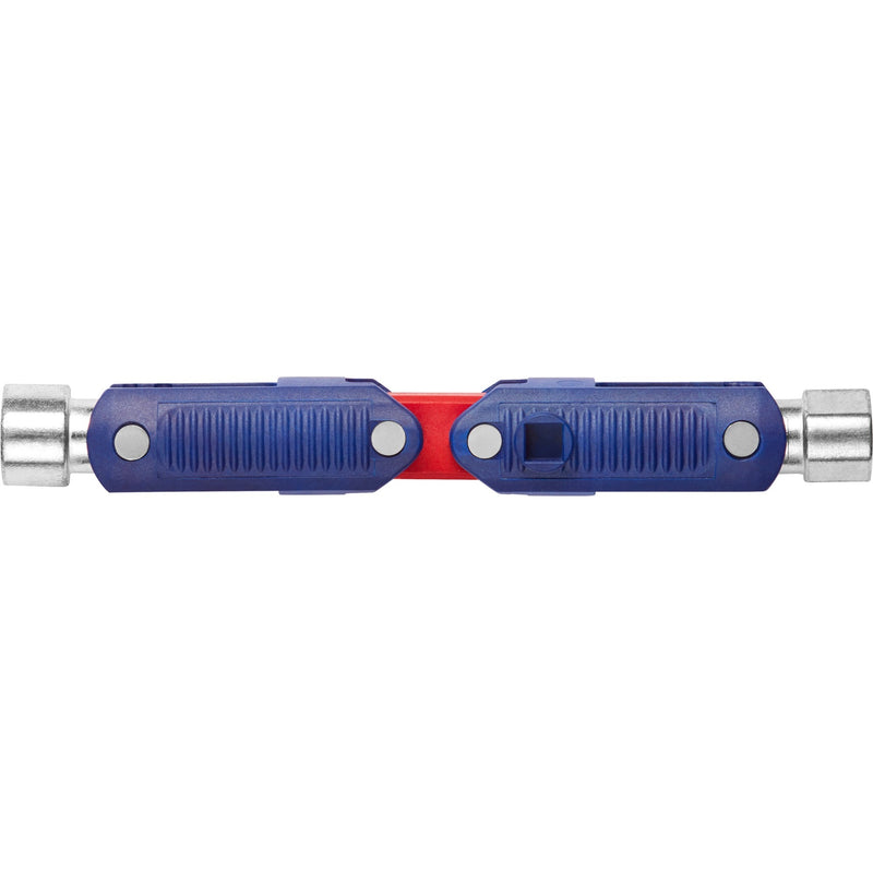 Load image into Gallery viewer, Knipex schakelkastsleutel doublejoint 00 11 06 v03 dopsleutel (blauw rood)
