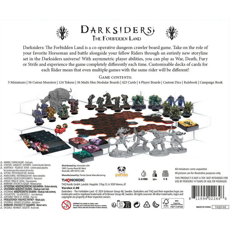 Load image into Gallery viewer, European player network darksiders: the forbidden land bordspel (engels, 1 - 5 spelers, 30 - 60 minuten, vanaf 16 jaar)
