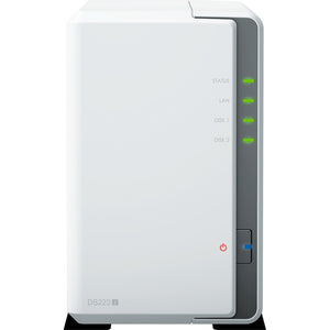Synology diskstation ds223j nas (wit, 2x usb 3.2 gen 1)