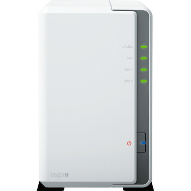 Synology diskstation ds223j nas (wit, 2x usb 3.2 gen 1)