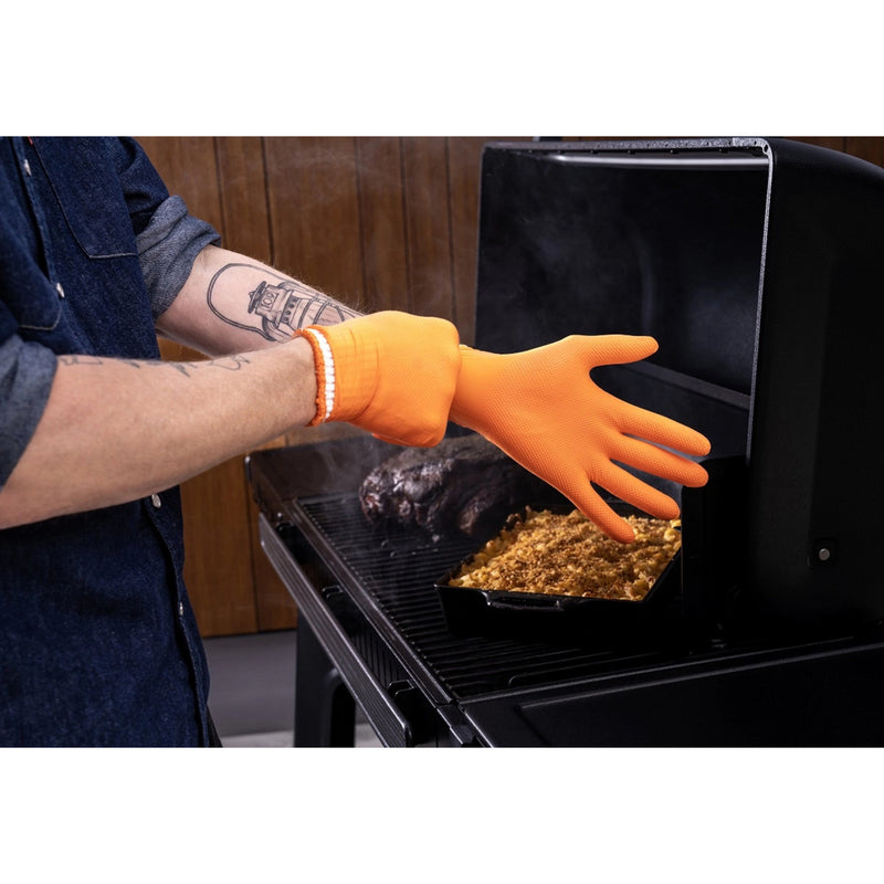 Load image into Gallery viewer, Traeger bbq prep serve gloves handschoen (oranje)
