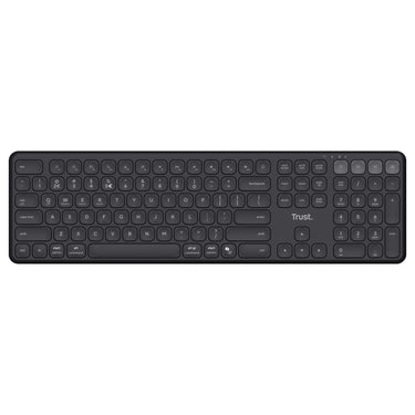 Trust vaiya draadloos toetsenbord (zwart, us lay-out (qwerty), 100%, bluetooth 2.4ghz)