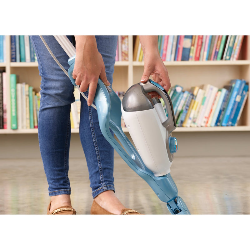 Load image into Gallery viewer, Black+decker fsmh1321 1600w steam-mop met 6 accessoires stoomreiniger (wit blauwgrijs)
