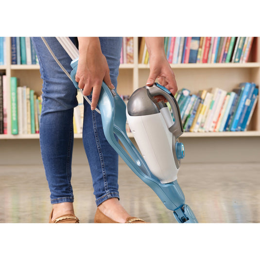 Black+decker fsmh1321 1600w steam-mop met 6 accessoires stoomreiniger (wit blauwgrijs)