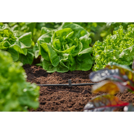 Gardena t-stuk voor sproeiers einddruppelaars 4,6 mm (3 16 ) verbinding (donkergrijs, 5 stuks)