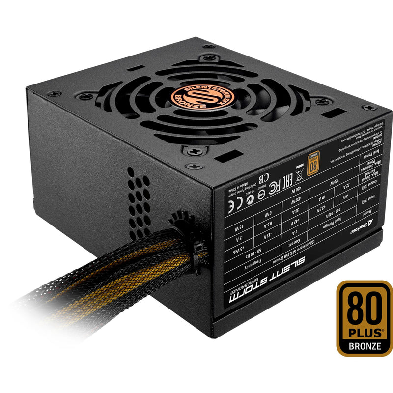 Load image into Gallery viewer, Sharkoon silentstorm sfx 450 bronze 450 watt voeding (zwart, 1x pcie)
