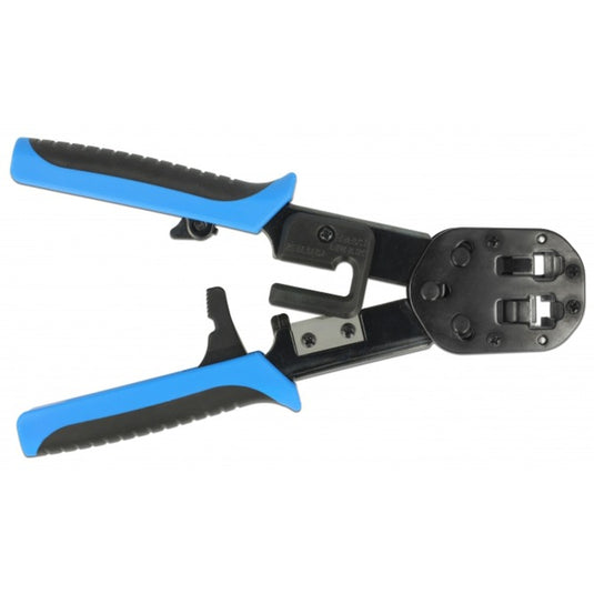 Delock rj45 crimp + cut set krimptang (zwart blauw)