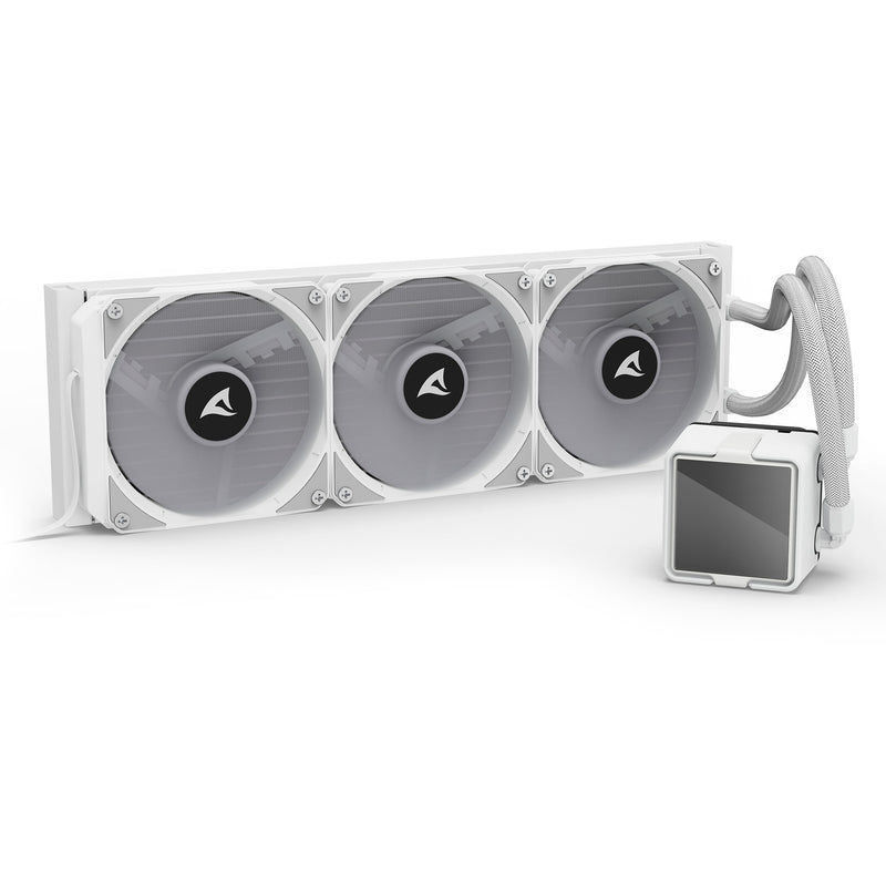 Load image into Gallery viewer, Sharkoon s100 argb waterkoeling (wit, 4-pins pwm fan-connector)
