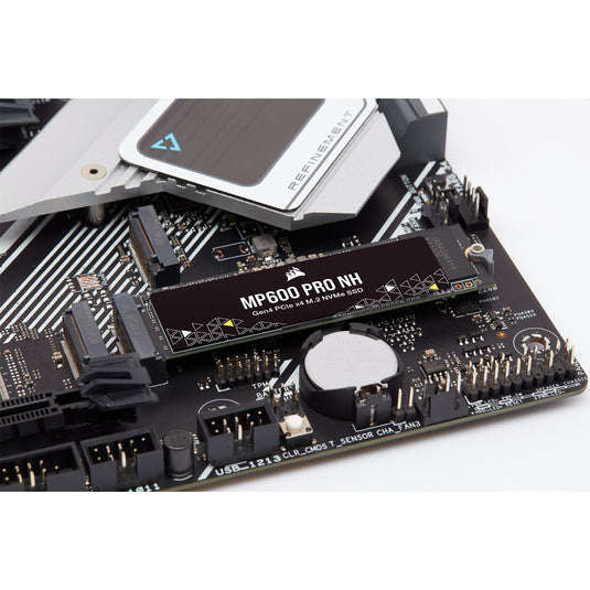 Corsair mp600pro nh pcie 4.0 nvme m.2, 1 tb ssd (cssd-f1000gbmp600pnh, pcie gen 4.0 x4, nvme 1.4, m.2 2280)