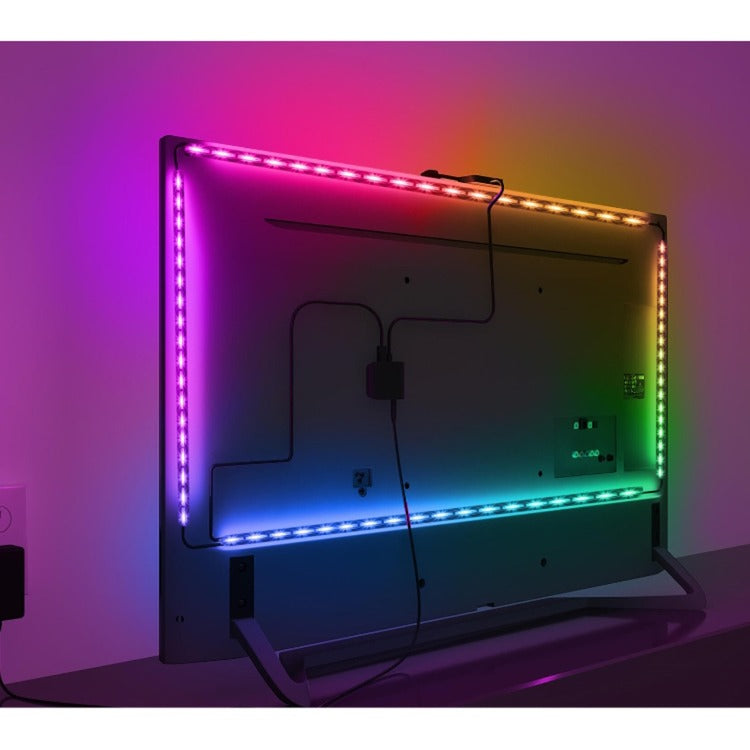 Laden Sie das Bild in Galerie -Viewer, Govee h6199 dreamview t1 tv achtergrondverlichting sfeerverlichting (5 meter, rgbic, wifi, bluetooth, voor 75 - 85 inch tv's)
