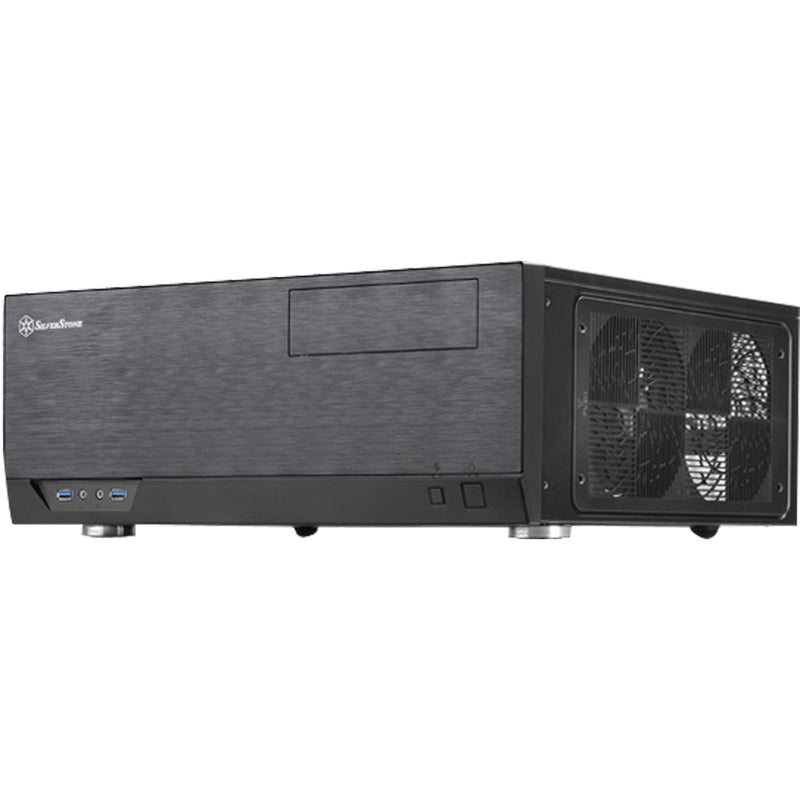 Load image into Gallery viewer, Silverstone sst-gd09b htpc behuizing (zwart | 2x usb-a)
