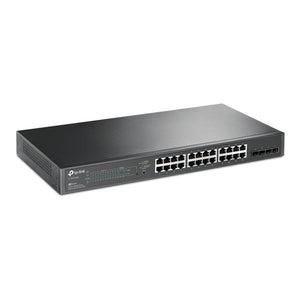 Tp-link omada sg2428p jetstream 28-poorts gigabit smart-switch (zwart, 24x poe+)