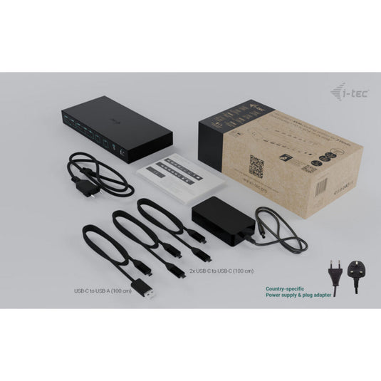 I-tec usb-c kvm dock pro dockingstation (zwart)