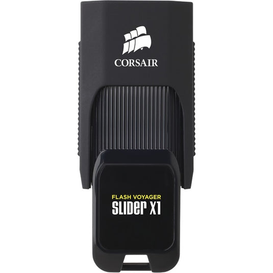 Corsair flash voyager slider x1 usb 3.0 128 gb usb-stick (zwart, cmfsl3x1-128gb)