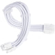Silverstone sst-pp07e-pci8w-v2, pcie 8pin (6+2) verlengkabel (wit, 30 centimeter)