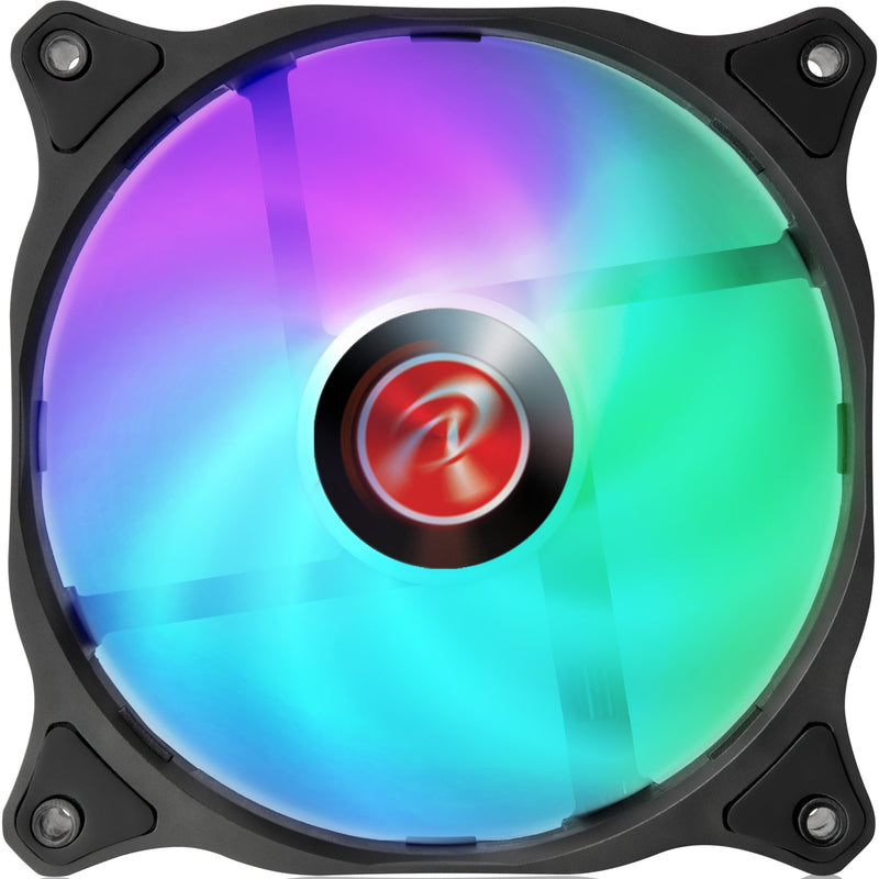 Load image into Gallery viewer, Raijintek eos 12 rbw add-2 rgb case fans (zwart, 2 stuks, 120 x 120 x 25 mm, pwm)

