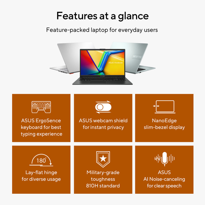 Chargez l'image dans la visionneuse de la galerie, Asus vivobook go 15 e1504fa-bq5403w 15.6 laptop (zwart | ryzen 5 40 | radeon 610m | 8 gb | 512 gb ssd)
