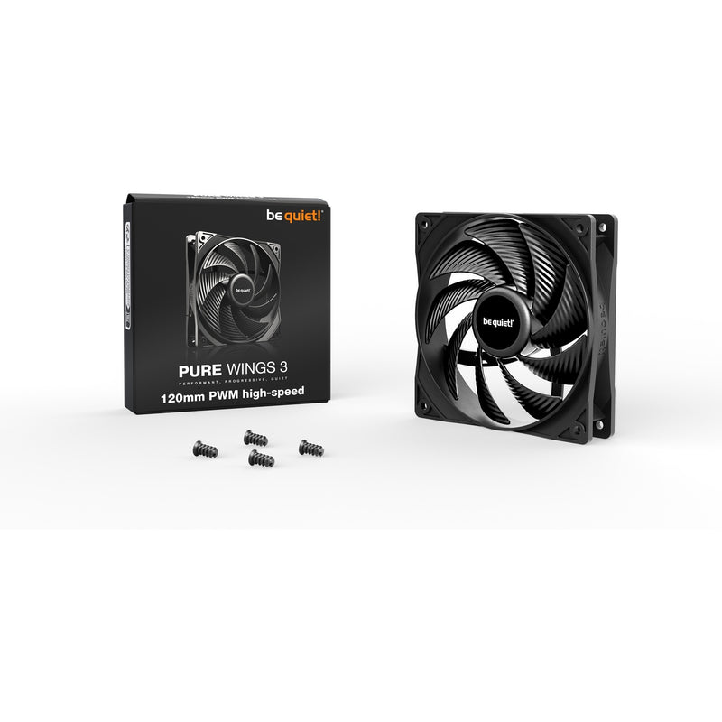 Load image into Gallery viewer, Be quiet! pure wings 3 pwm high-speed case fan (zwart, 120 x 120 x 25 mm)
