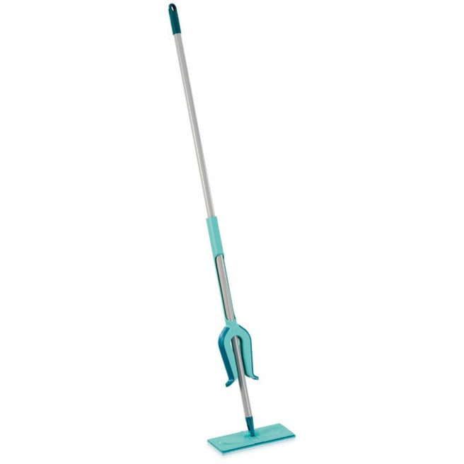 Afbeelding laden in galerijviewer, Leifheit picobello vloerwisser s micro duo met steel - 27 cm wisbreedte - turqouise - grijs
