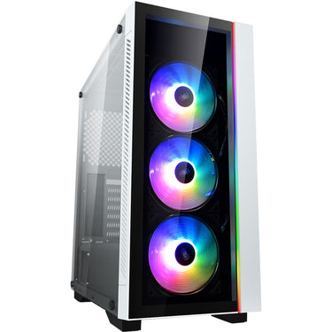 Deepcool matrexx 55 v3 add-rgb 3f midi tower behuizing (wit | 3x usb-a | rgb)